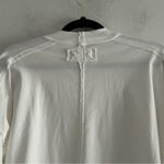 Free People  Heater Slouchy Oversized Mock Neck Long Sleeve Tee White Size Small Photo 5