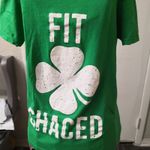 Crazy Dog Green St. Patrick's Day 4 Leaf Short Sleeve T Photo 2