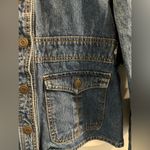 Art and Soul Fall cinch waist denim blue jean jacket 100% cotton Size Small Photo 8