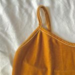 honey yellow velvet tank top Gold Size M Photo 2