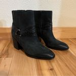 Vionic  Carnelia black suede leather heeled ankle boots water repellent NEW 8M Photo 8