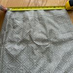 Loft Ann Taylor  Skirt Size 4 Beige Cream Diamond Pattern A-Line Knee Length Photo 4