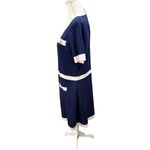 Alexia Admor Beatrix Navy & Cream Knit Dress, Size XL Photo 1
