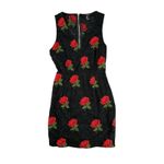 Forever 21 Black and Red Rose Lace Y2K Midi Dress V-Neck Sexy Gothic Large Sleeveless Sexy Photo 3