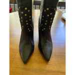Free People  Dakota Heel Studded Leather Western Boots Black Gold Silver EU 41 Photo 11