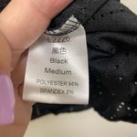 Womens black eyelet tank roomy cross back so cute medium Photo 4