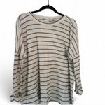 Carly Jean Los Angeles  Black and White Striped Top Photo 6