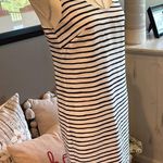 J.Crew  Black & White Striped Sleeveless Dress Size 0 Photo 2