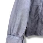 Vintage Smokey Gray Denim Seam Detail Button Up Shirt Size 2X Photo 5
