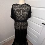 Club Z Collection  Low Front Short Sleeve Maxi Coverup Dress Size 3X Photo 2