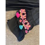 Lilly Pulitzer Off Shoulder Tobyn Top Bell Sleeve Tassel Black Boho Size M Photo 2