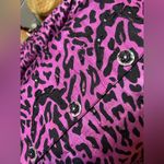 Purple Silk Sequin/Beaded Leopard Print Lined Buttonup Size M Photo 9