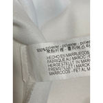 ZARA  White Silk Satin Collared Long Sleeve Button Down Mini Shirt Dress Size L Photo 3