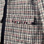 J.Crew  Women's Cotton Tweed Blazer - Blue, White, Red Preppy Americana Academic Photo 3