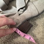 American Eagle  Outfitters Cow Suede Leather Taupe Ankle Booties Women's Size 7.5 Photo 7