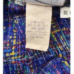 Requirements  Vintage 90s Blue‎ Matrix Pattern Straight Pencil Skirt Multi - 16 Photo 4