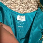 Michael Costello  x Revolve Monica teal chain Cheeky Bikini- Size Small Photo 4
