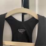 Athleta  Conscious Crop Top M Powervita A-C Cup Black Sport Bra Tank Photo 3