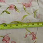 Island Republic White Floral Linen Button Up Shirt Womens Size Small Oversized Photo 6