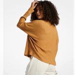 Billabong  Cozy Up Ribbed Gold Sweater size M Photo 2