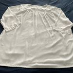 Karen Kane White Boho 3/4 Sleeves Teardrop Necklace Blouse Tunic, size 2XL Photo 8