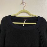 Free People  Black Found My Friend Long Puff Sleeve Pullover Sz XS Photo 2