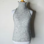 ZARA  Gray Rhinestone Trim High Neck Sweater Top Photo 1
