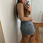 Topshop  motto denim jean high rise mini skirt! Size 6 Photo 6