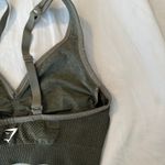 Gymshark Vital Seamless V Neck Sports Bra in Base Green Marl Sz Small ($38) Photo 5