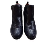 Lucky Brand  Basel Boot Navy Blazer Navy Blue Snake Print Leather‎ Size 9 Booties Photo 2