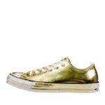 Converse  Chuck Taylor All Star CTAS OX Gold Lame Distressed Sneaker Holiday shoe Photo 1