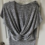 Fifteen Twenty  Charcoal and White Twist Blouse + Matching Skirt Set Photo 5