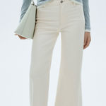 Mango NEW  Catherin Culotte High Rise Denim Jeans Photo 0
