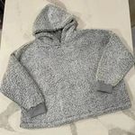 Simply Vera Vera Wang Plush Gray Sherpa Pullover Hoodie Sweatshirt Womens XXL Photo 0