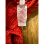 Cropped short sleeve zip up red hoodie jacket juniors size medium Photo 3