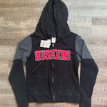 PINK - Victoria's Secret Pink Victoria Secret Nebraska Huskers Fleece Full Zip Jacket Sweater Small Photo 0
