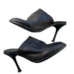 Free People - NWOB Leila Leather Black Heeled Mule Sz 37/7 Photo 8