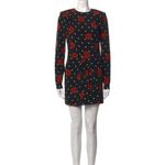 Saint Laurent  Silk Floral Rose Dot Mini Dress Size‎ 42 Photo 1