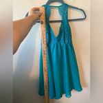 NWT Soma Blue shimmer floral lace babydoll size S Blue Photo 8