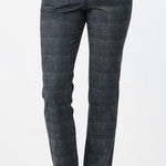 NYDJ  Plaid Marilyn Straight NipXTuck Pants Trousers 16 Gray Blue Plus Stretch‎ Photo 0