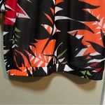 Worthington Boatneck Blouse White Black Palm Print M Photo 3