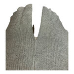 Luisa Spagnoli Sweater Women Small‎ Silver Metallic Knit Open Italian Cardigan Photo 5