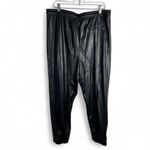 Avec Les Filles Anthropologie Faux Leather Pants Joggers XL Super Soft & Cozy Photo 1