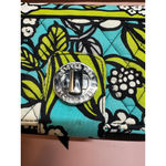 Vera Bradley Women's One Size Teal Green Floral Quilted Wallet Photo 3