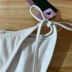 Wild Fable Women's White Ribbed Side-Tie Bikini Bottom - Size Large - NWT Photo 4