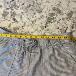 J.Crew  Factory Women’s Striped linen-blend drawstring short Size Small Photo 5