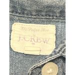 J.Crew  Blue Denim Shirt Tabbed Long Sleeves Button Front 100% Cotton Size S Photo 3