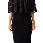 Shoshanna - Black Lace Flower Cut Dress. Photo 0