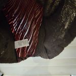 {12} Aldo Martins Brown Maroon Orange Lightweight Top Long Sleeve Blouse Red Photo 6