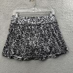 Lululemon Pace Rival Skirt Skort Chirakasu Black Alpine White Tennis Size 6 Tall Photo 1